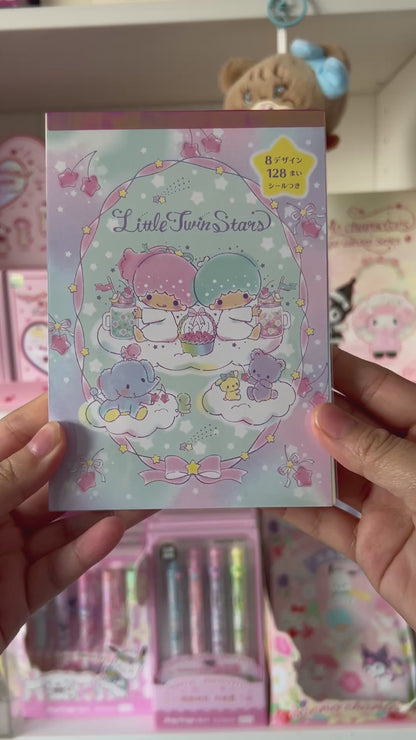 Sanrio Little Twin Stars Notepad With Sticker Sheet