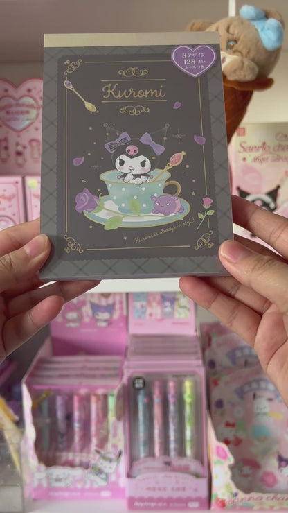 Sanrio Kuromi Teacup Notepad With Sticker Sheet