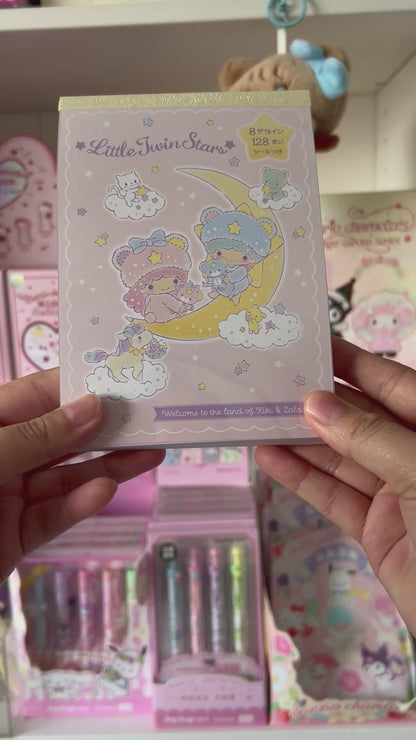Sanrio Little Twin Stars Notepad With Sticker Sheet